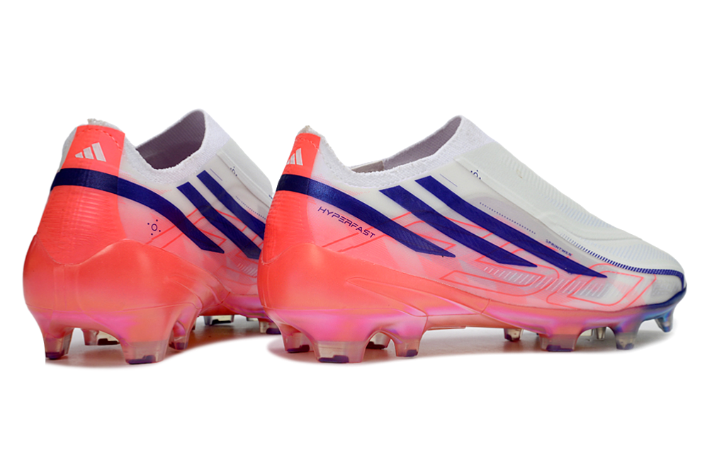 Adidas F50 Hyperfast Laceless White/Pink Elite FG
