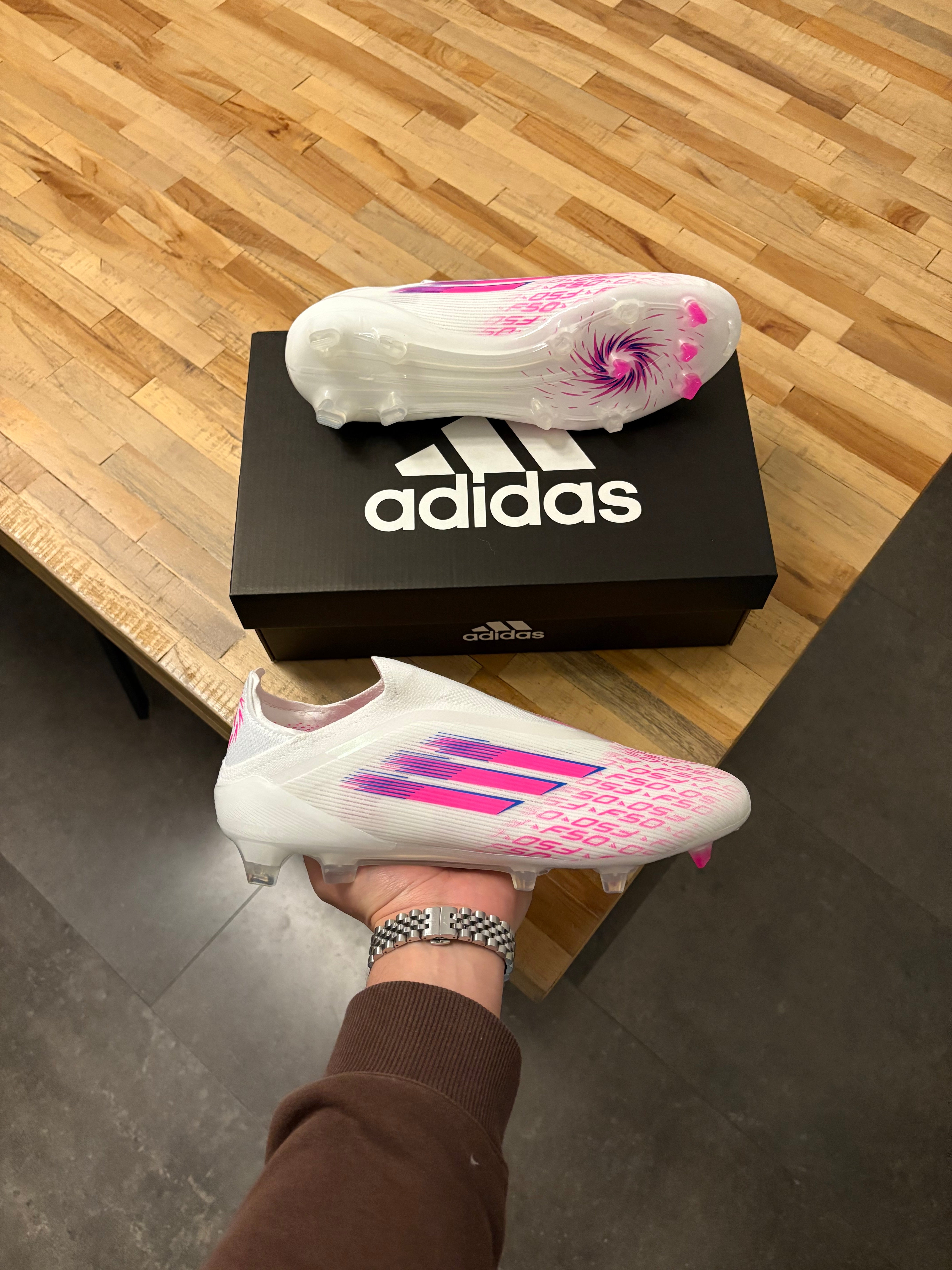 Adidas F50 Elite Laceless White FG