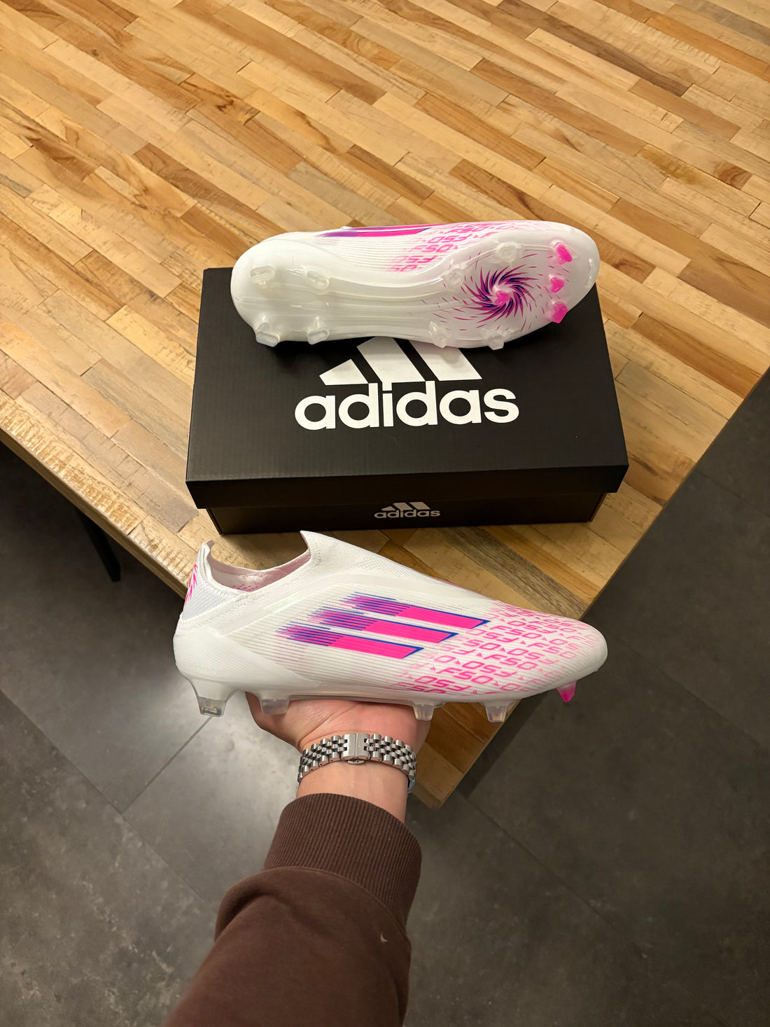 Adidas F50 Elite Laceless White FG